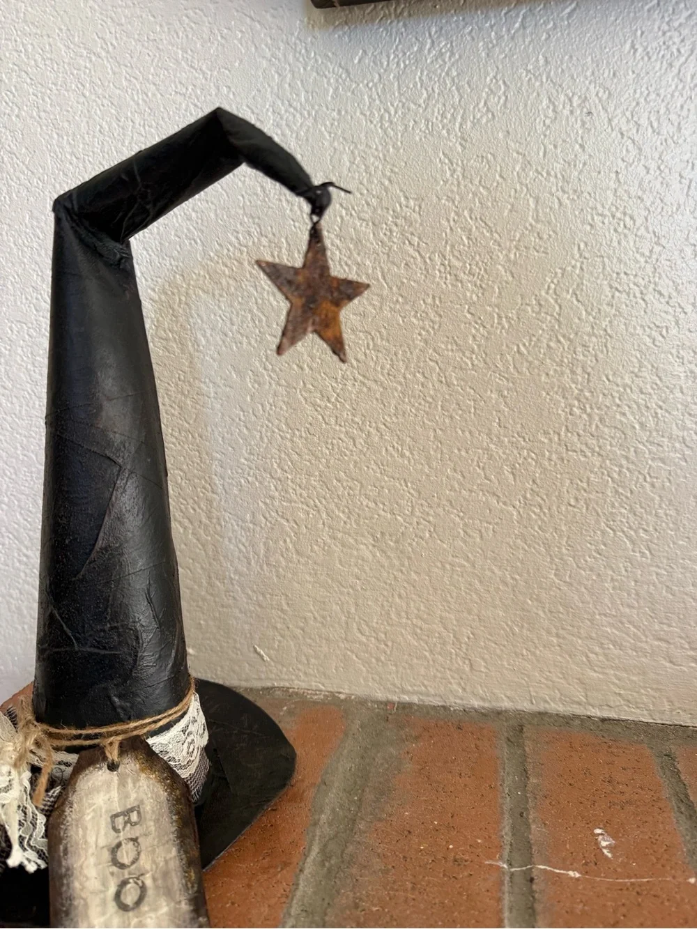 Handmade witch hat for Halloween